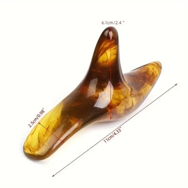 Amber Resin Beeswax Triangle Foot Massager