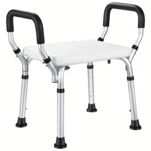 Adjustable Shower Chair with Armrests