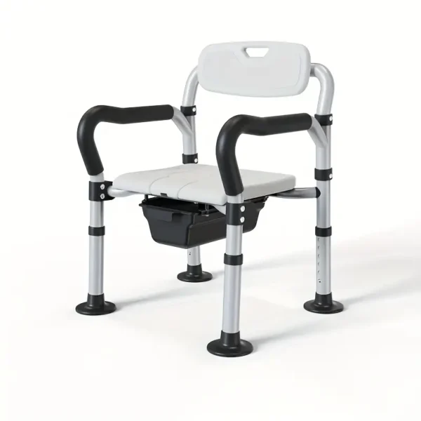 Adjustable Aluminum Shower Toilet Seat